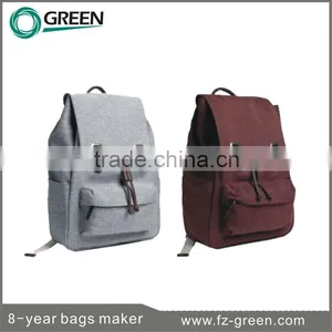 2015 Newest Style School Canvas Backpack for Teens Manufacturer China thumbnail-1