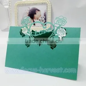W31 Laser Wedding Card Place Card Love Flower Holder Table Seat Card for Wedding Quality Choice thumbnail-6