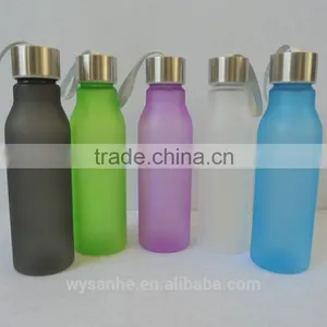 Convenient to Carry Semitransparent Variety of Fruit Color Plastic Sports Water Bottle thumbnail-1
