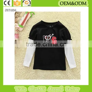 2015 New Cartoon 100%cotton T-shirt Banner t Shirt Winter Children's T-shirt White Long Sleeve Tee Kid Printed t Shirt thumbnail-2