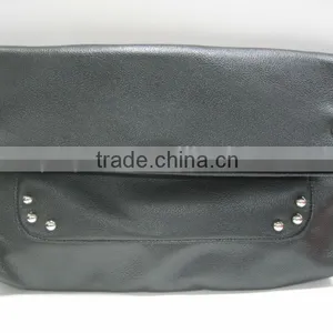 Rivet Studded Women Clutch Handbag PU Leather thumbnail-1