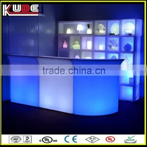 Modern Illuminated Led Plastic Portable Bar Counter Furniture for Salon thumbnail-2