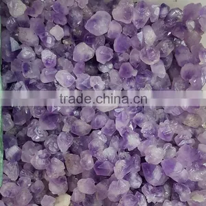 Small Geode Amethyst Crystal Point Tumbled Stones for Wholesale thumbnail-1