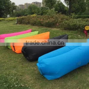 Inflatable Outdoor Air Sleep Sofa Couch Portable Furniture Sleeping Hangout Lounger Imitate Nylon External Internal PVC thumbnail-4