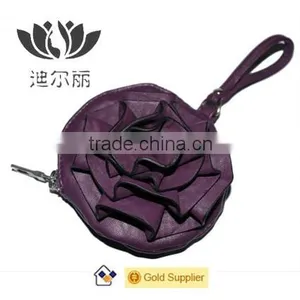 Mini Round Leather Coin Purse thumbnail-5