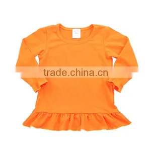 2016 Kaiyo Wholesale Icing Ruffle Shirt High Quality Blank Icing Shirt Ruffle Long Sleeve Shirt New Fashion Girls Tops thumbnail-2