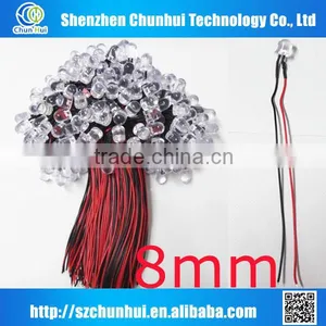 Hot Sales Red PREWIRED 12V Diode 5mm Prewired thumbnail-3