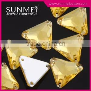 Taiwan Sewing on Pearl Acrylic Triangle Rhinestone in Bulk thumbnail-4