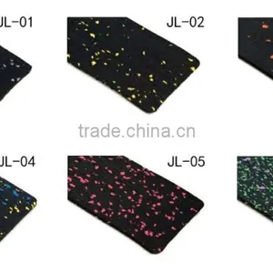 Gold Supplier Gym Rubber Roll Crossfit Rubber Mat With EPDM Fleck thumbnail-5