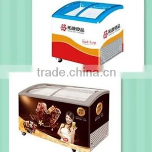 Best Seller Curved Sliding Glass Door Chest Freezer thumbnail-2