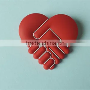Custom Antique Rubber Brooch For Hand in Hand Public Benefit Activities thumbnail-1