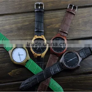New! 2016 Japan Movt Quartz Watches Ladies Wholesale Wood Watch thumbnail-6