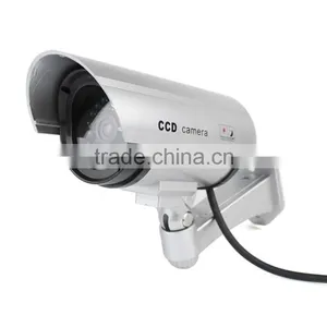 Security CCTV False Outdoor CCD Camera Red LED Light Bullet Dummy Camera thumbnail-1