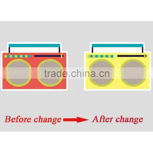 2015 Custom Reversible Water Indicator Temperature Heat Sensitive Color Changing Sticker thumbnail-5