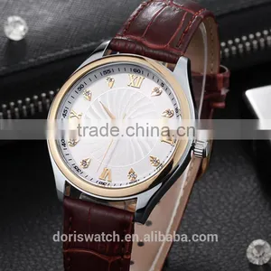 China Watch Factory Newest Design Waterproof Fashion Leather Watch, Wholesale Promotional Men Watch thumbnail-4