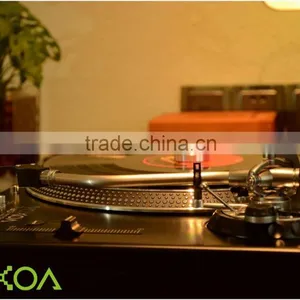 VOXOA DJ Turntable T80 High Torque 3 Speed Vinyl Turntable With Height Adjustable S-shaped Pick up Arm thumbnail-1