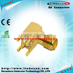 SMA Female Right Angle Coaxial Connector for PCB thumbnail-1