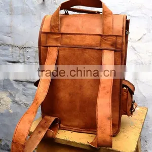 Wholesale Genuine Leather Back Pack/vintage Style Back Pack thumbnail-1