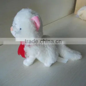 Promotion Gift White Cat/ Soft Toys/plush Toys/plush Cat With Music thumbnail-1