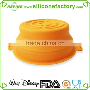 Kitchenware Microwave Safe Silicone Salad Bowl Silicone Foldable Bowl With Cover thumbnail-3