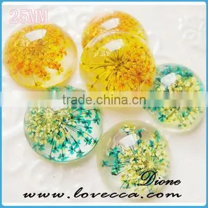 2015 Unique DIY Jewelry Pressed Flower Pendant ,real Pressed Flower Pendant,resin Pressed Flower Cabochons thumbnail-4