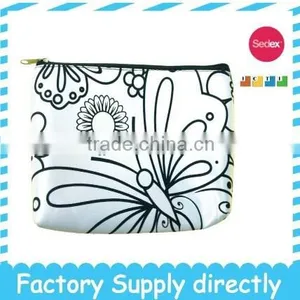 DIY Drawing Small Size Stylish Cheap Personalized Cosmetic Bag- Women's Bag thumbnail-1