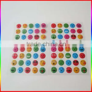 Smile Face Crystal Epoxy Stickers Colorful thumbnail-1