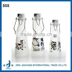 1 Liter Glass Milk Bottle With Lockiing Ceramic Lid thumbnail-1