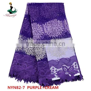 2016 Haniye Wholesale Bridal Tulle Lace Fabric Nigeria French Net Lace Fot Party /NYN82 thumbnail-5