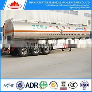 China Factory Direct Sale Fuel Tanker Trailer Dimension, High Capacity Oil Tank Semi Trailer Price thumbnail-6