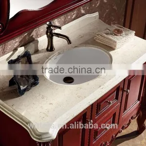 Old Hand Curved Bathroom Vanity With Vingage Mirror WTS1605 thumbnail-4