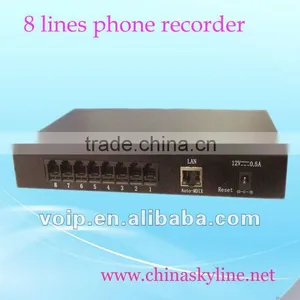 8 Line Voice Recorder,support Web Brower,FSK&DTMF thumbnail-1