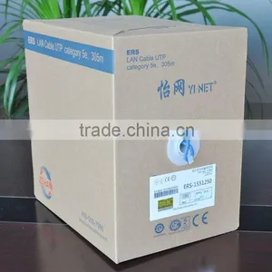 Hot Selling 4 Pair Utp Cat5e Cable 24awg Utp 100% Copper Lan Cable for IP Camera thumbnail-6