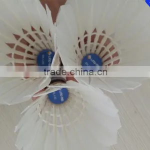 12 Pcs Badminton Shuttlecock Good Flight Durability Duck Feather Shuttlecocks thumbnail-1