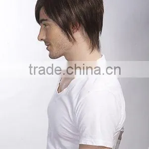 Toupee, Synthetic Hair Lace Wigs for Men thumbnail-3
