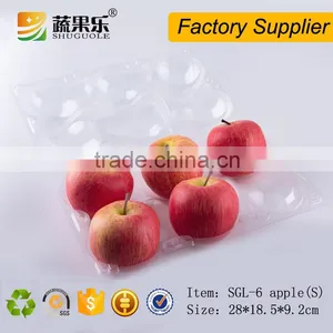 6 Cells Plastic Fruit Packaging Apple Containers thumbnail-4
