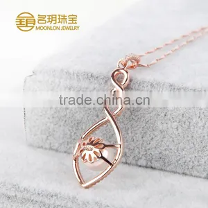 Factory Supply 925 Sterling Silver Pearl Wedding Jewelry, Pearl Bridal Jewelry Pearl Pendants thumbnail-6