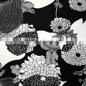 Soft Cotton Pockets for Burp Rags and Storage While Black Flower Printing Breast Feeding Large Roomy Privacy Apron thumbnail-5