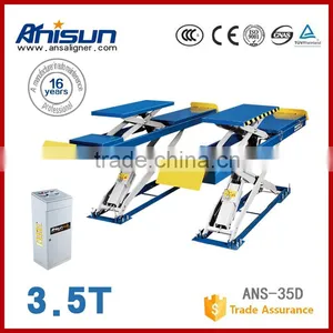 3.5 Ton Hydraulic Wheel Alignment Scissor Lift in Ground thumbnail-1