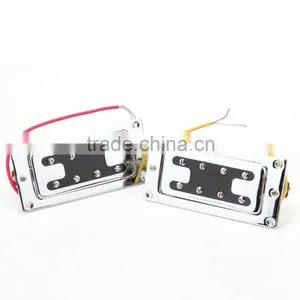 Humbucker Bridge & Neck Set Pickups for Rickenbacker Bass Guitar Parts Sliver thumbnail-6