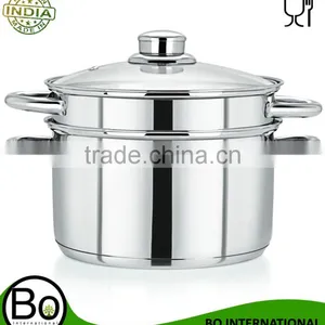 Stainless Steel Healthy Living Stamers and Pasta Pot Induction Cookware thumbnail-1