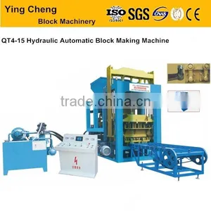 Hot Hydraulic Automatic QT4-15 Accra Cinder Hollow Brick Making Machine Mold for Selling thumbnail-1