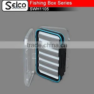 SWH 1105 15*10*4.8cm Plastic Fly Lure Fishing Box thumbnail-1