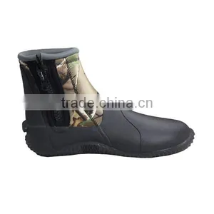 Mens Camo Wading Shoes, Fishing Boots With Zipper, Neoprene Surfing Shoes thumbnail-2