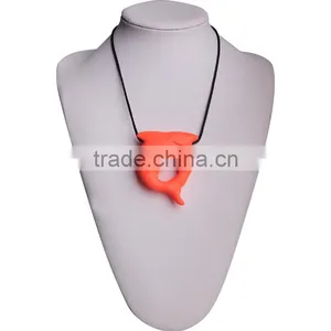 Pacifier Clips Soft on Babies Gums BPA Free Teething Pendant Necklace thumbnail-4