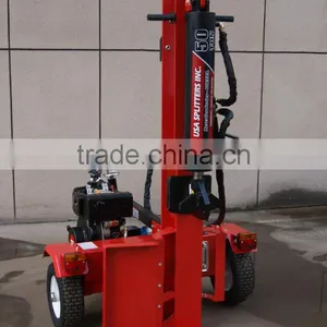 Red 50T Diesel Log Splitter, Wood Split Machine thumbnail-1