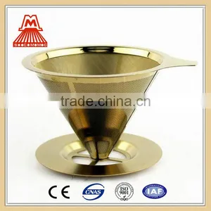 Wholesale Gold Stainless Steel Coffee Filter/dripper Products Made in China thumbnail-1