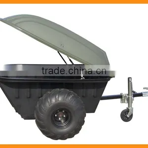 300kgs Capacity ATV Tow Behind Trailer 2 Wheel Rear Trailer for Amphibious Vehicle Accessary thumbnail-2
