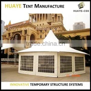 Excellent Hexagon Aluminium Frame Structure Tent With High Peak Roof thumbnail-1