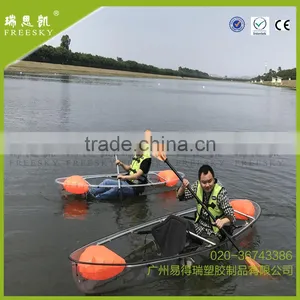 Chinese Transparent Clear Fishing Kayak Boat Hull for Sale thumbnail-4